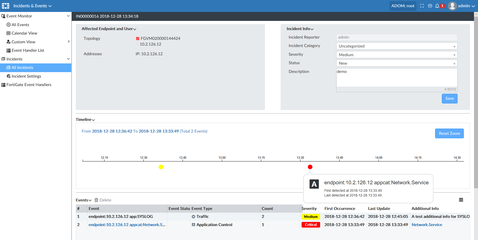 new features fortianalyzer 6 2 0 fortinet documentation timeline event