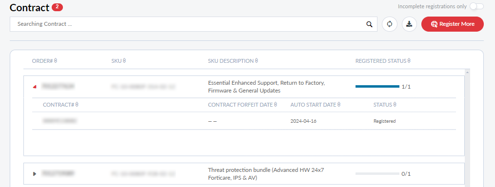 Pending registration | FortiCloud Services 25.2.0 | Fortinet Document ...