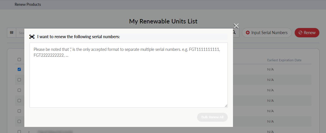Online renew | FortiCloud Services 25.2.0 | Fortinet Document Library