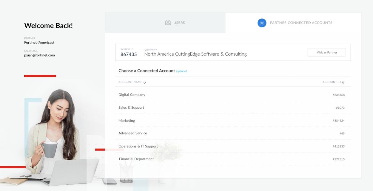 Logging into an account | FortiCloud Services 25.2.0 | Fortinet ...