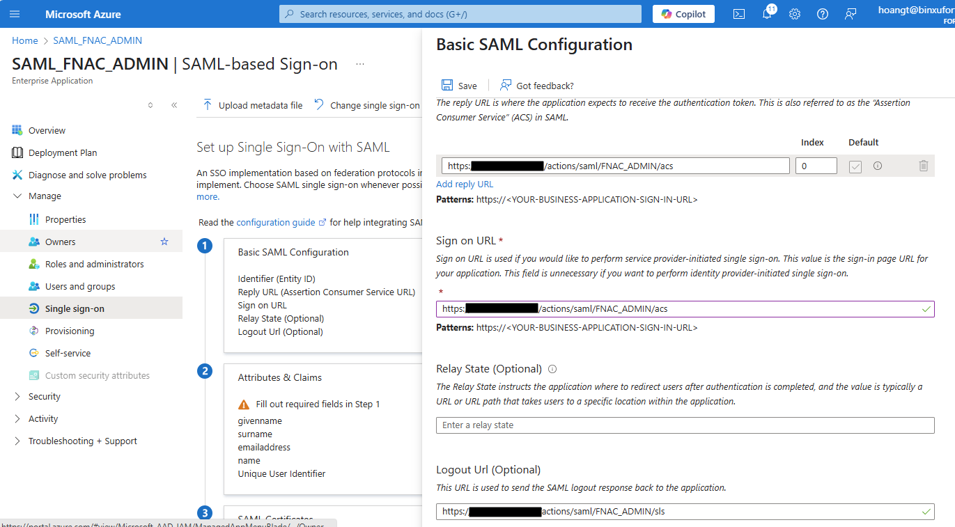 Complete SP configuration | FortiNAC-F 7.6.3 | Fortinet Document Library