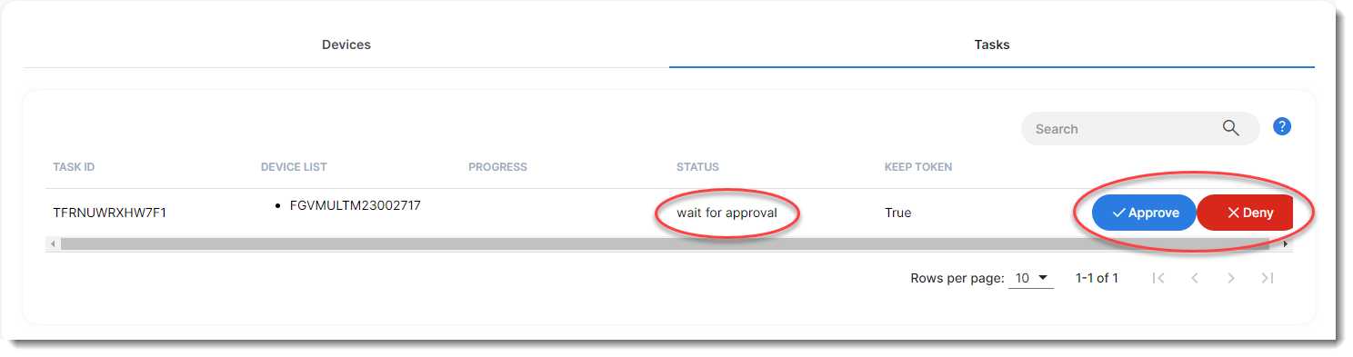 Transferring devices on FIC | FortiIdentity Cloud | Fortinet Document ...