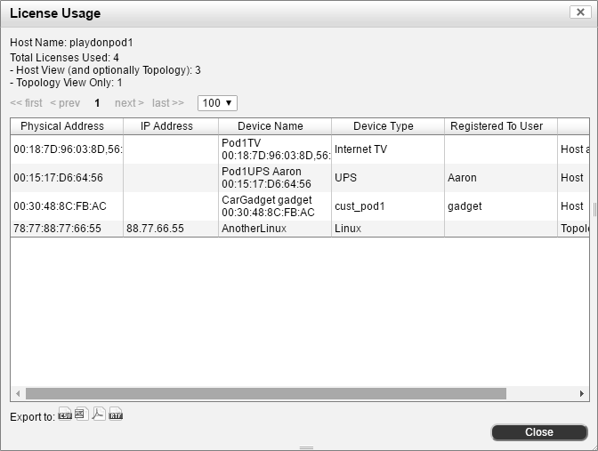 License information panel | FortiNAC 8.5.0 | Fortinet Document Library