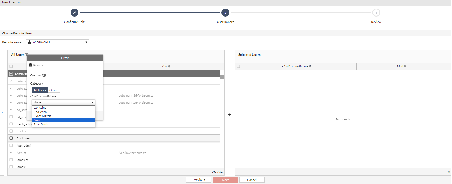 Tables | FortiSRA 1.4.1 | Fortinet Document Library