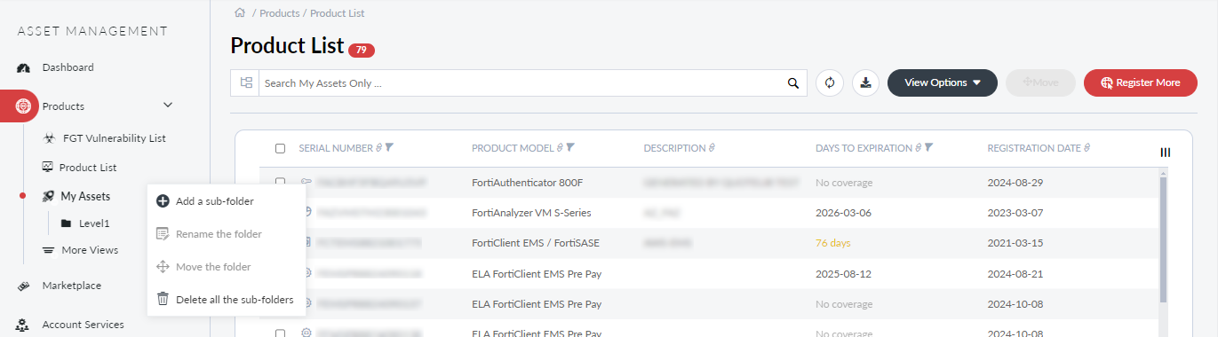 Creating custom views | FortiCloud Services 24.4.0 | Fortinet Document ...