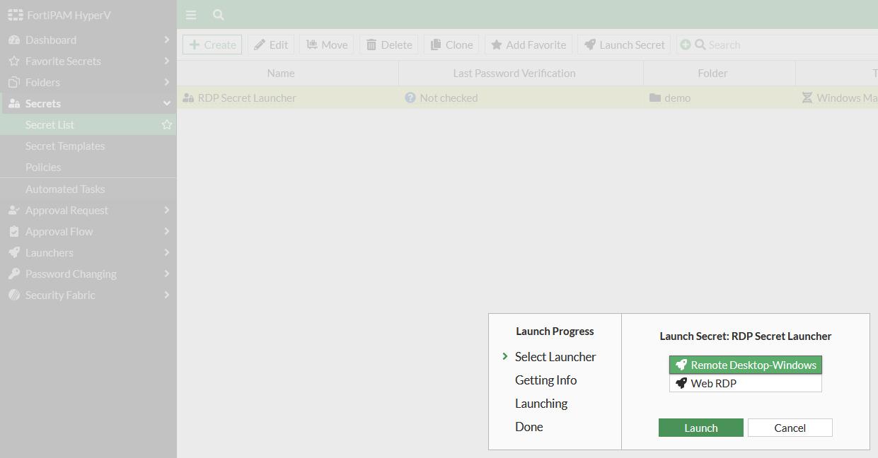 FortiPAM integration | FortiClient 7.2.9 | Fortinet Document Library