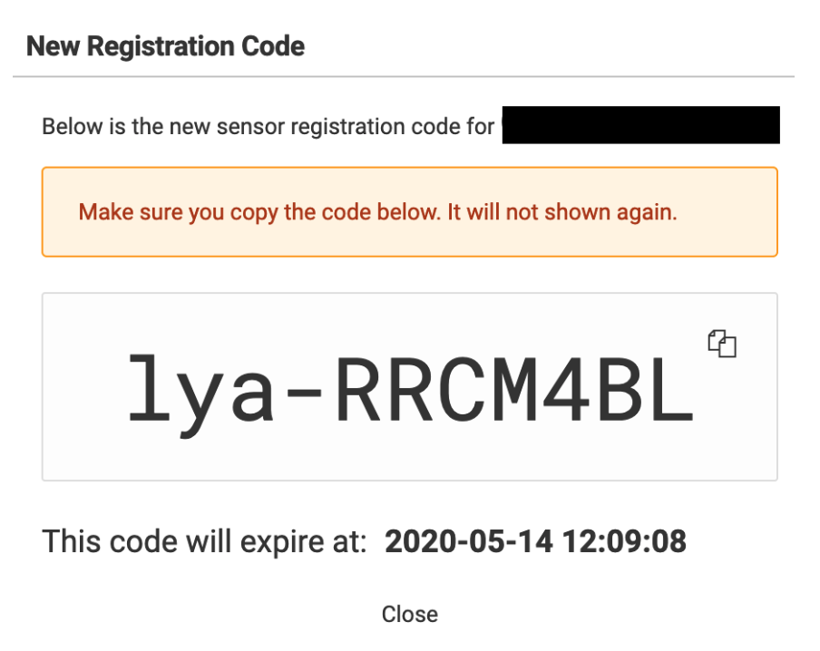 Generate a registration code FortiNDR Cloud 2023.2.0