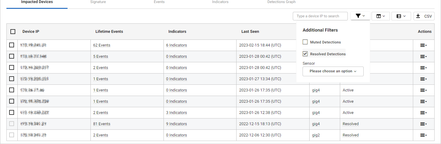 Resolving a detection | FortiNDR Cloud 2023.2.0