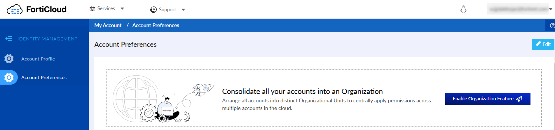 Setup the Organization | FortiRecon 24.2.0 | Fortinet Document Library