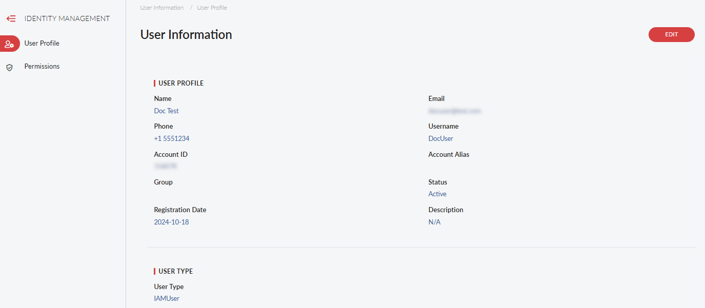 User Information | FortiCloud Services 25.1.a | Fortinet Document Library