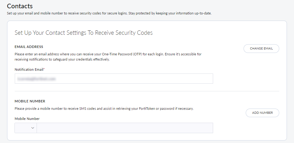 Contacts | FortiCloud Services 25.1.a | Fortinet Document Library