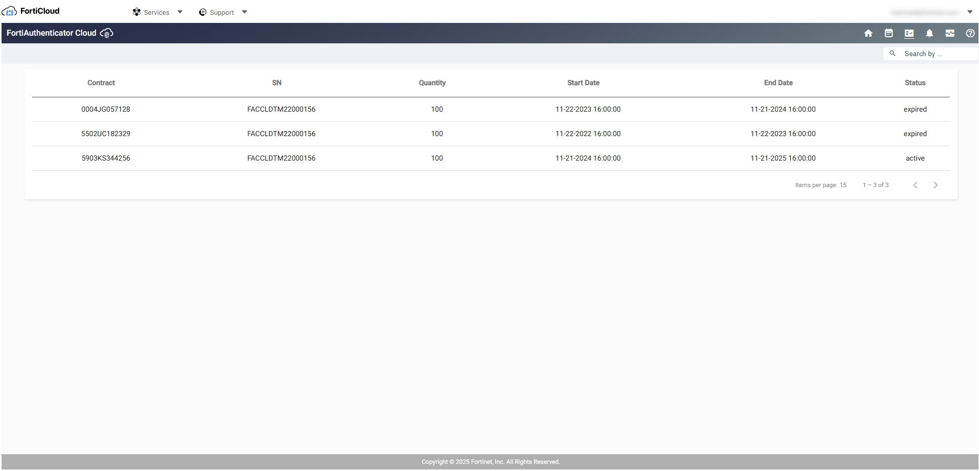 License | FortiAuthenticator Cloud | Fortinet Document Library