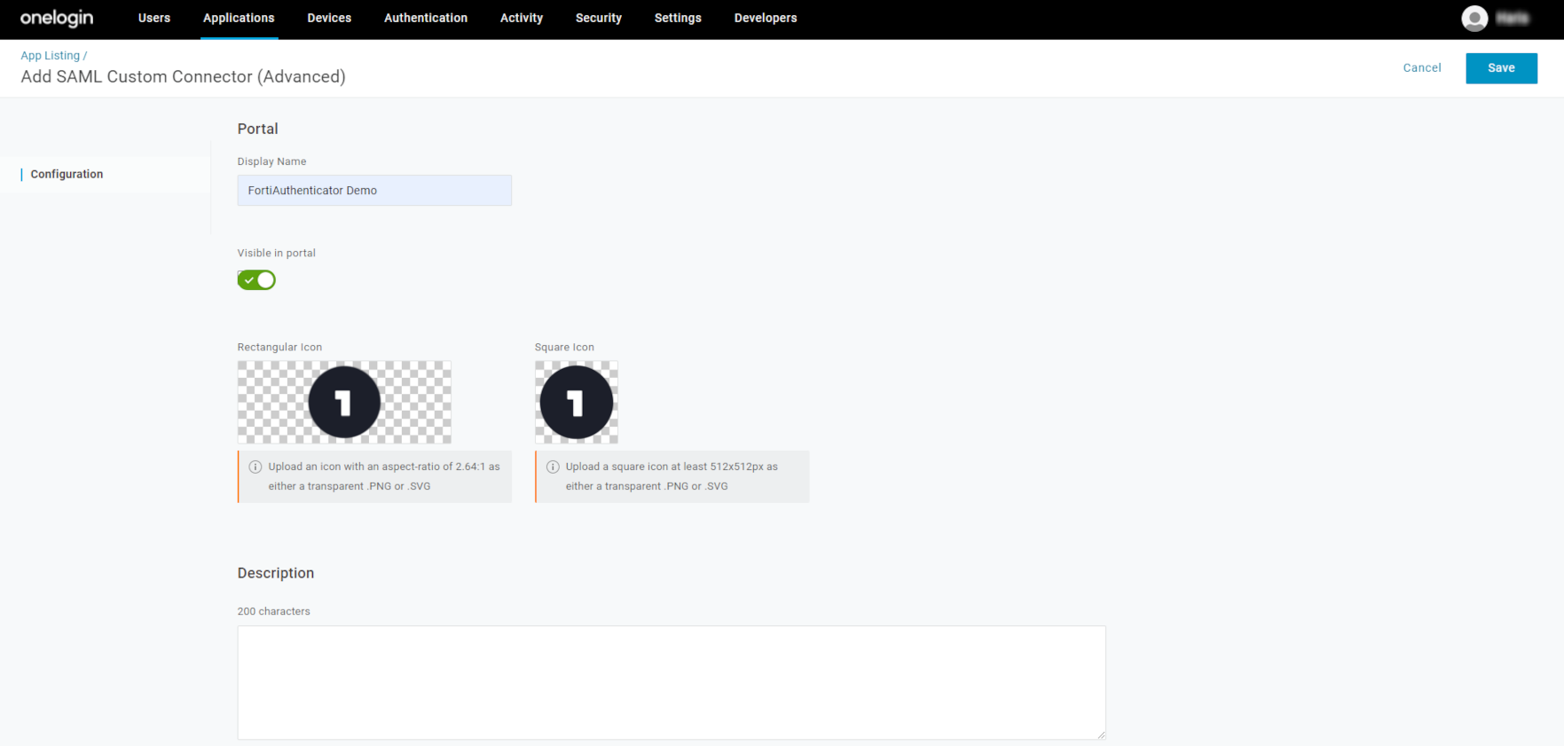 Creating an OneLogin application | FortiAuthenticator 6.5.0