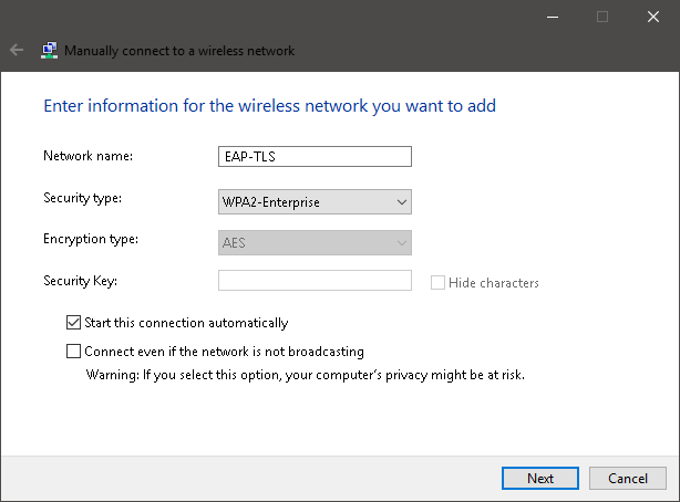 Configuring Windows 10 wireless profile to use certificate ...
