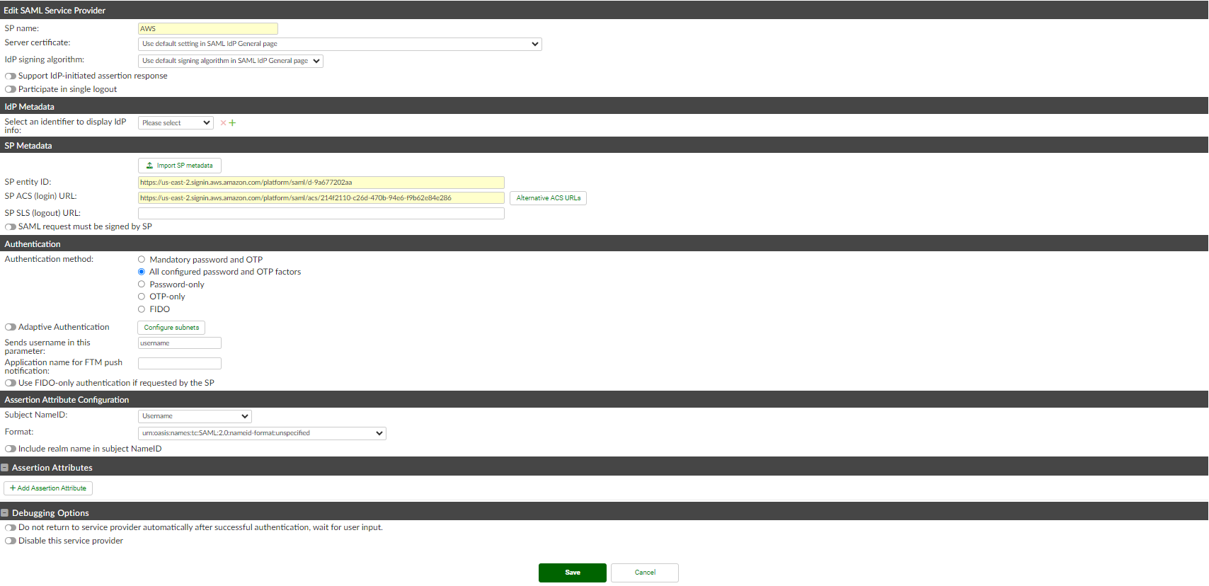 Importing SP metadata | FortiAuthenticator 6.6.0 | Fortinet Document ...