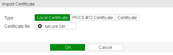 Importing the local certificate to the FortiGate | FortiAuthenticator ...