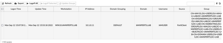 Result | FortiAuthenticator 6.6.0 | Fortinet Document Library