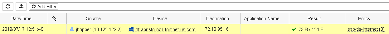 Results | FortiAuthenticator 6.6.0 | Fortinet Document Library