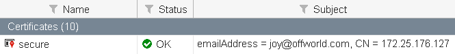 Importing the local certificate to the FortiGate | FortiAuthenticator ...