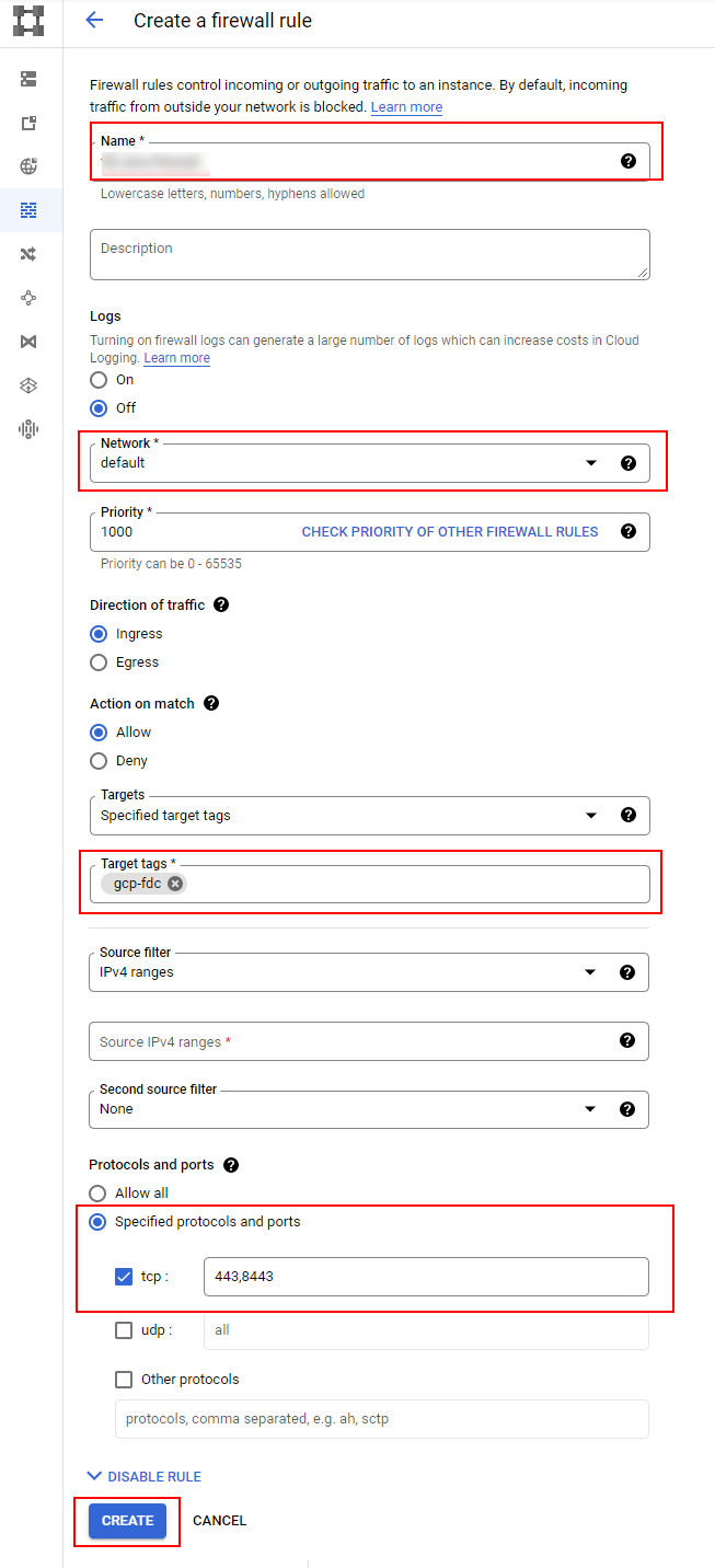 Create a firewall policy | FortiDeceptor Public Cloud 6.1.0 | Fortinet ...