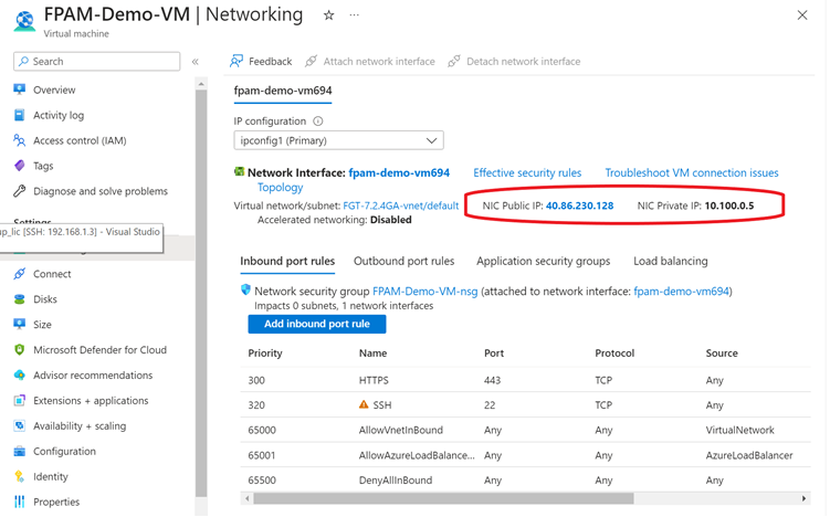 Deploying FortiPAM-VM on Azure from a VHD image file | FortiPAM Public ...