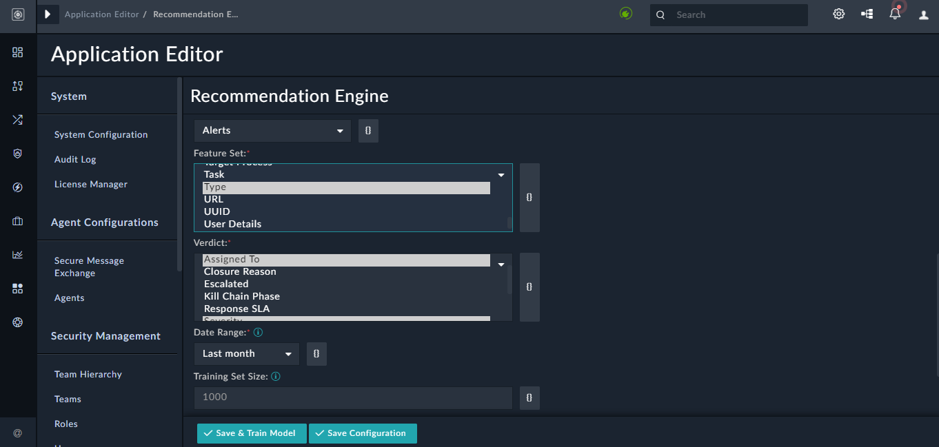 Recommendation Engine - Training Dataset