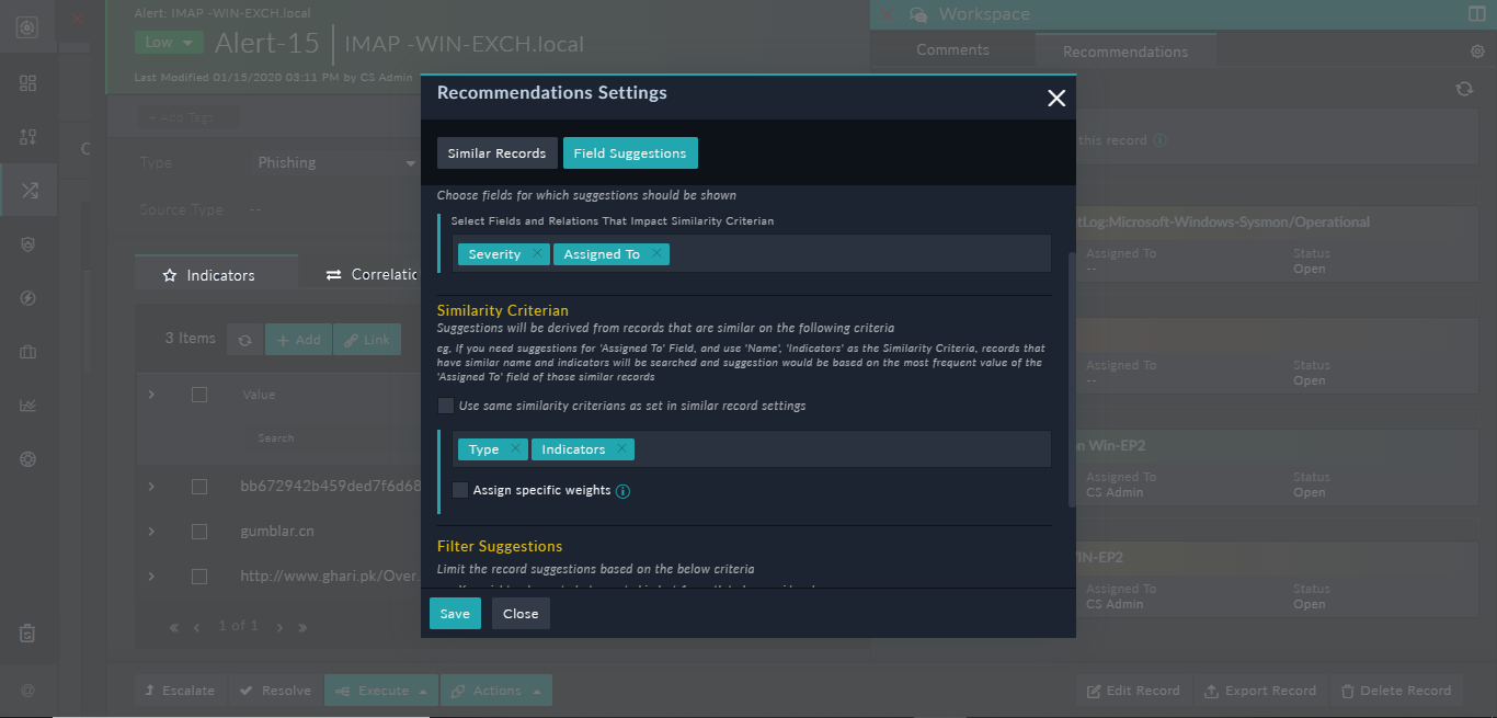 Defining the prediction criteria