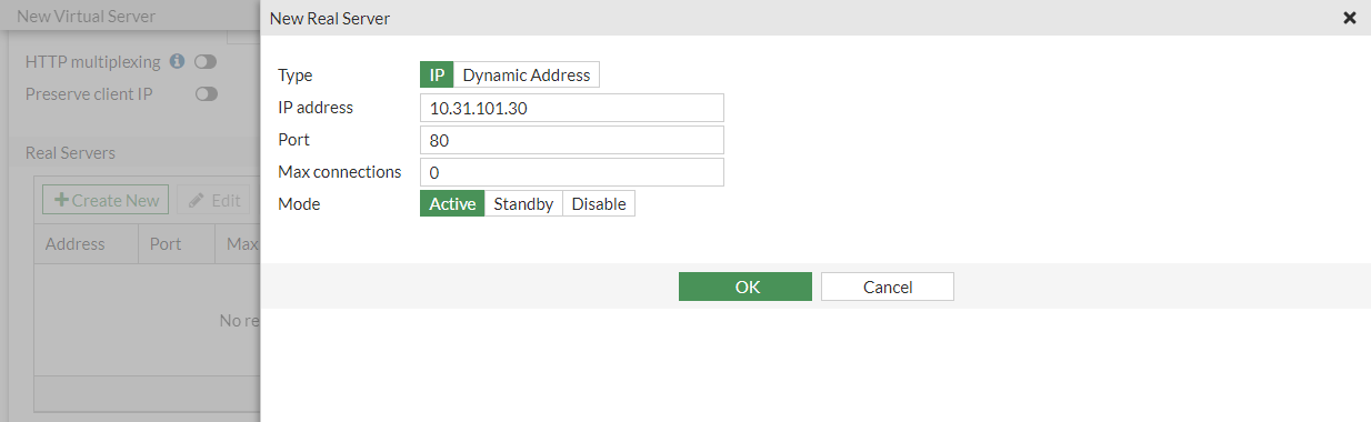 Virtual server load balance | FortiGate / FortiOS 7.2.11 | Fortinet ...