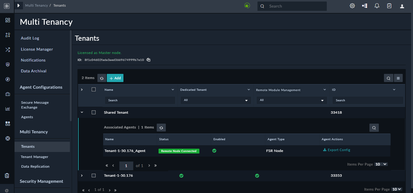 Shared Tenancy Support | FortiSOAR 7.6.2 | Fortinet Document Library