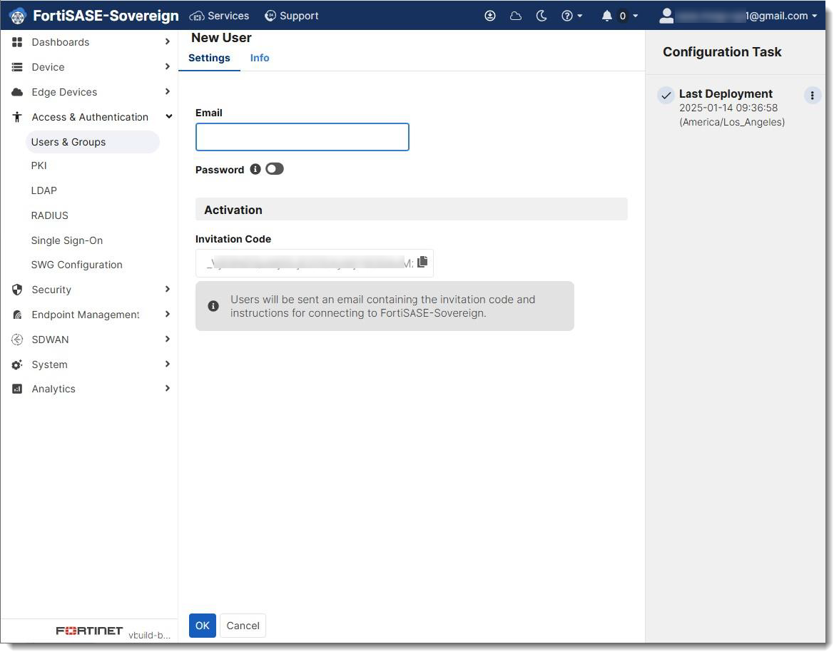 Create users | FortiSASE-Sovereign | Fortinet Document Library