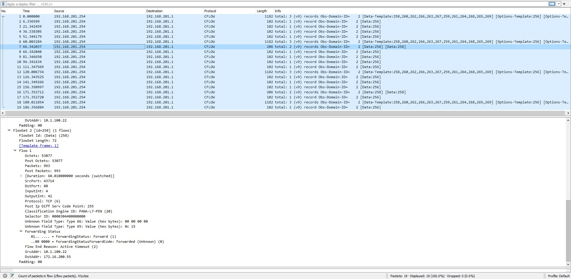 NetFlow on FortiExtender and tunnel interfaces FortiGate / FortiOS 7.