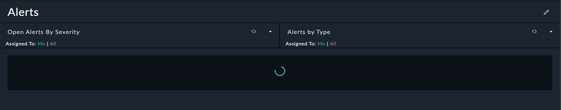 Example of spinner directive used to display a spinner on the alerts grid