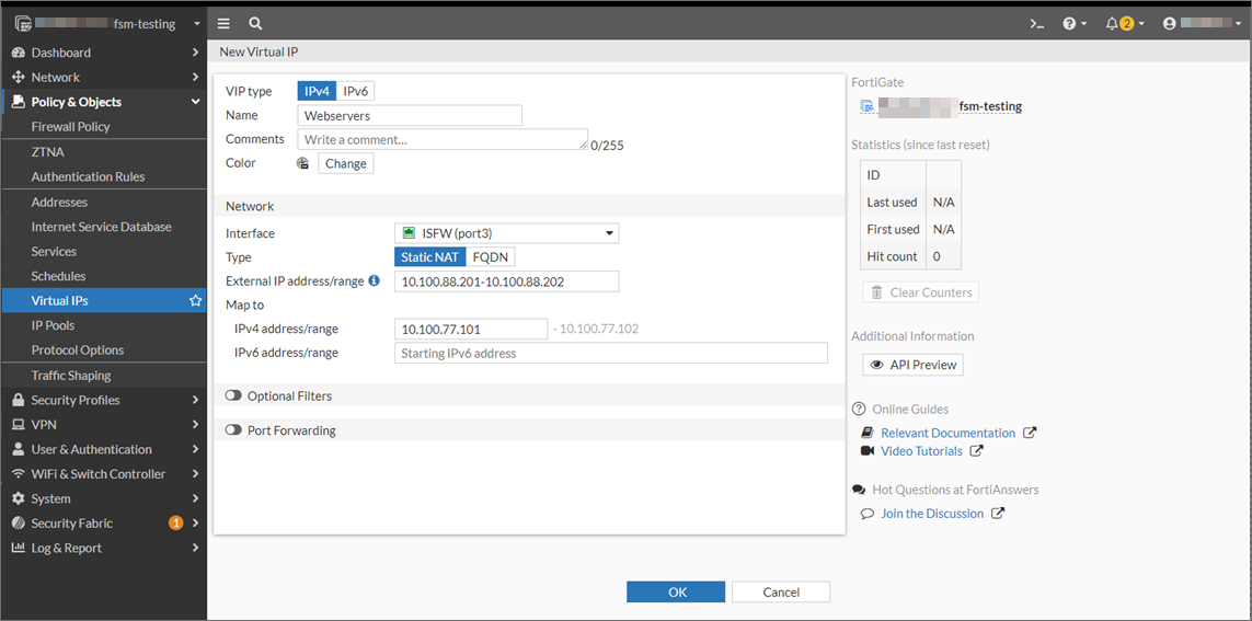 Configure VIP to Block Access to Critical Assets | FortiSIEM 7.3.1 ...