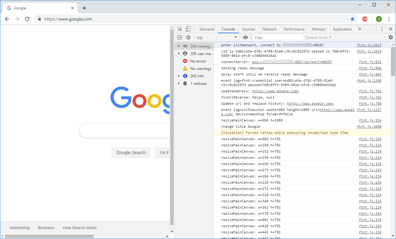 Verifying FortiIsolator PAC file mode with Google Chrome ...