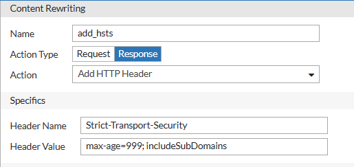 HSTS and HPKP support | FortiADC 7.6.0 | Fortinet Document Library