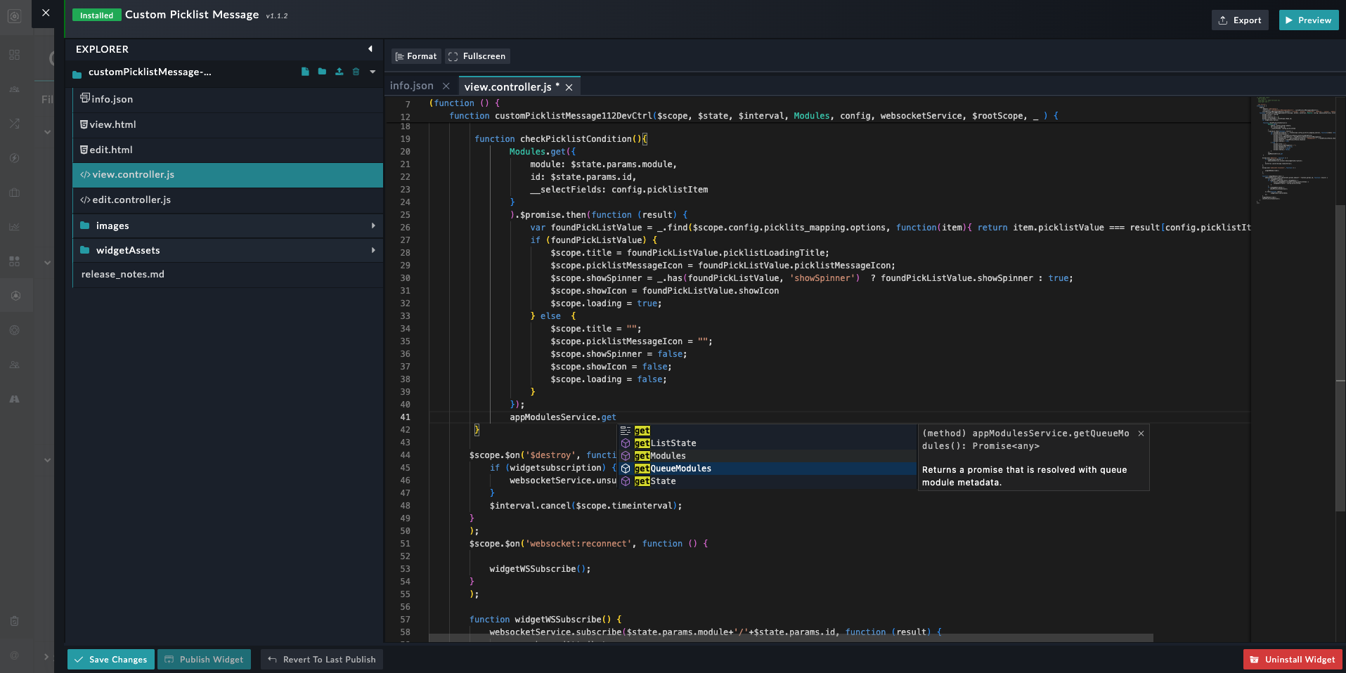 Intellisense on FSR Services and syntax highlighting error