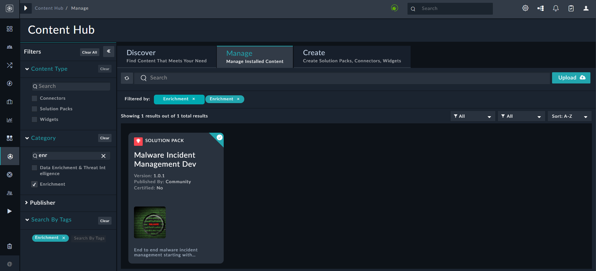 Differentiated display of category and tags filters