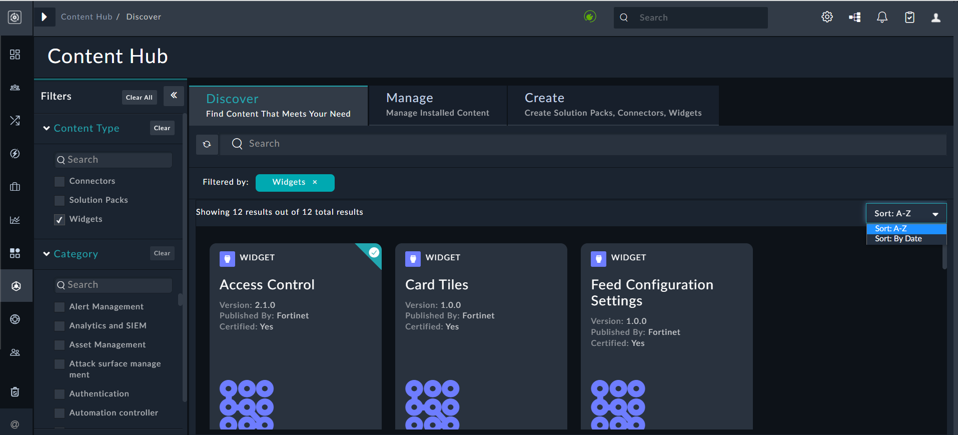 Maketplace - Widgets