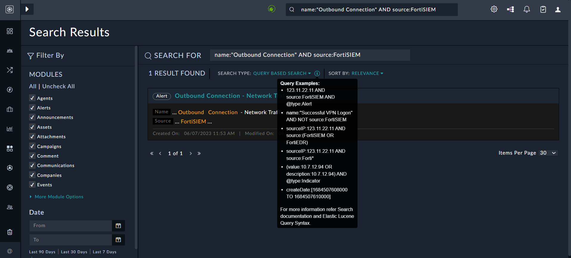 Advanced Search - Using the AND operator