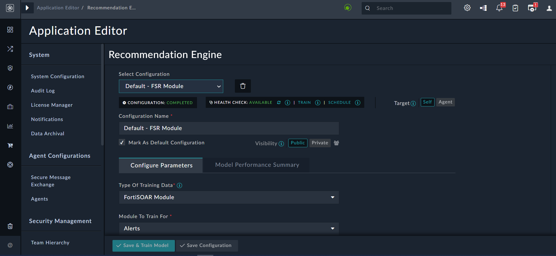 Phishing Classification - FSR Module Training Completed