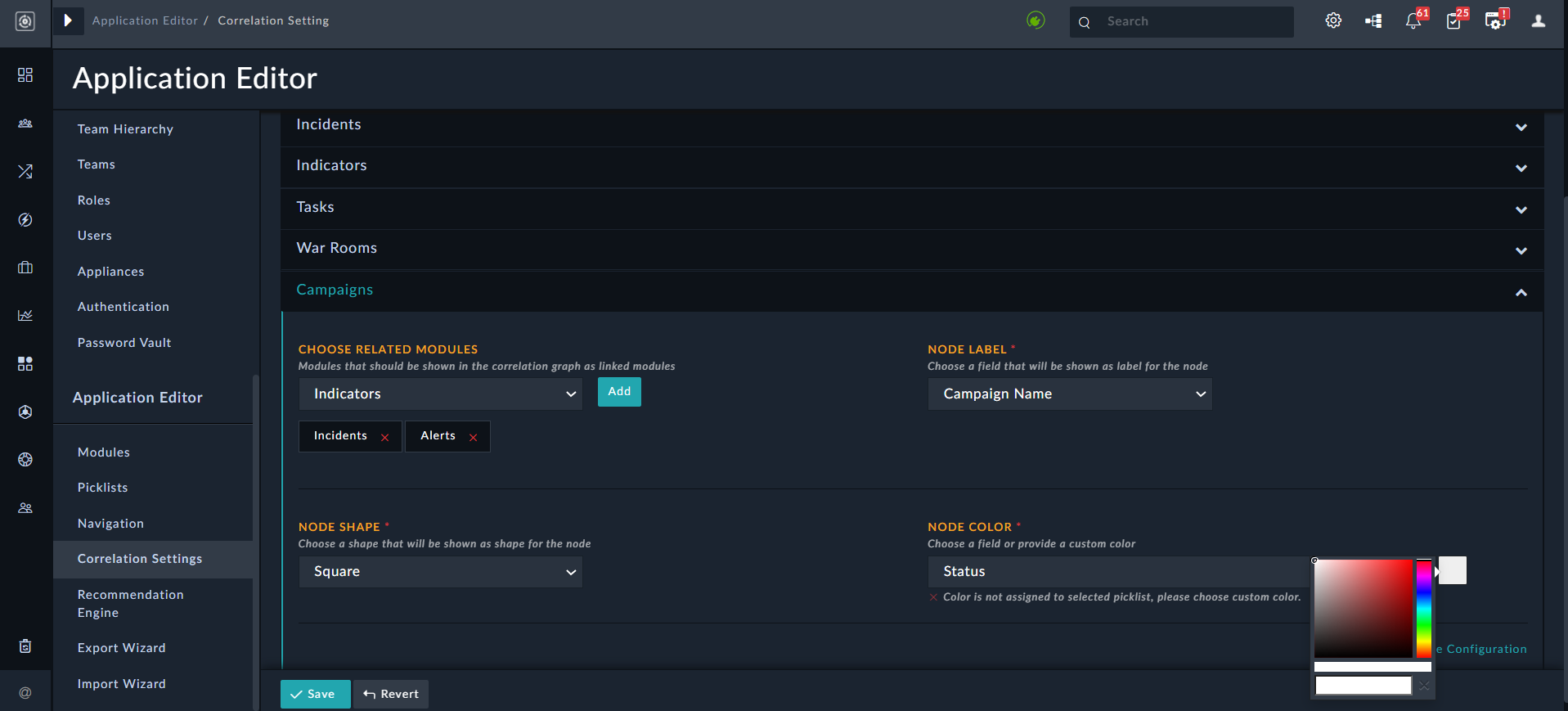 Node Color - Custom Color picker