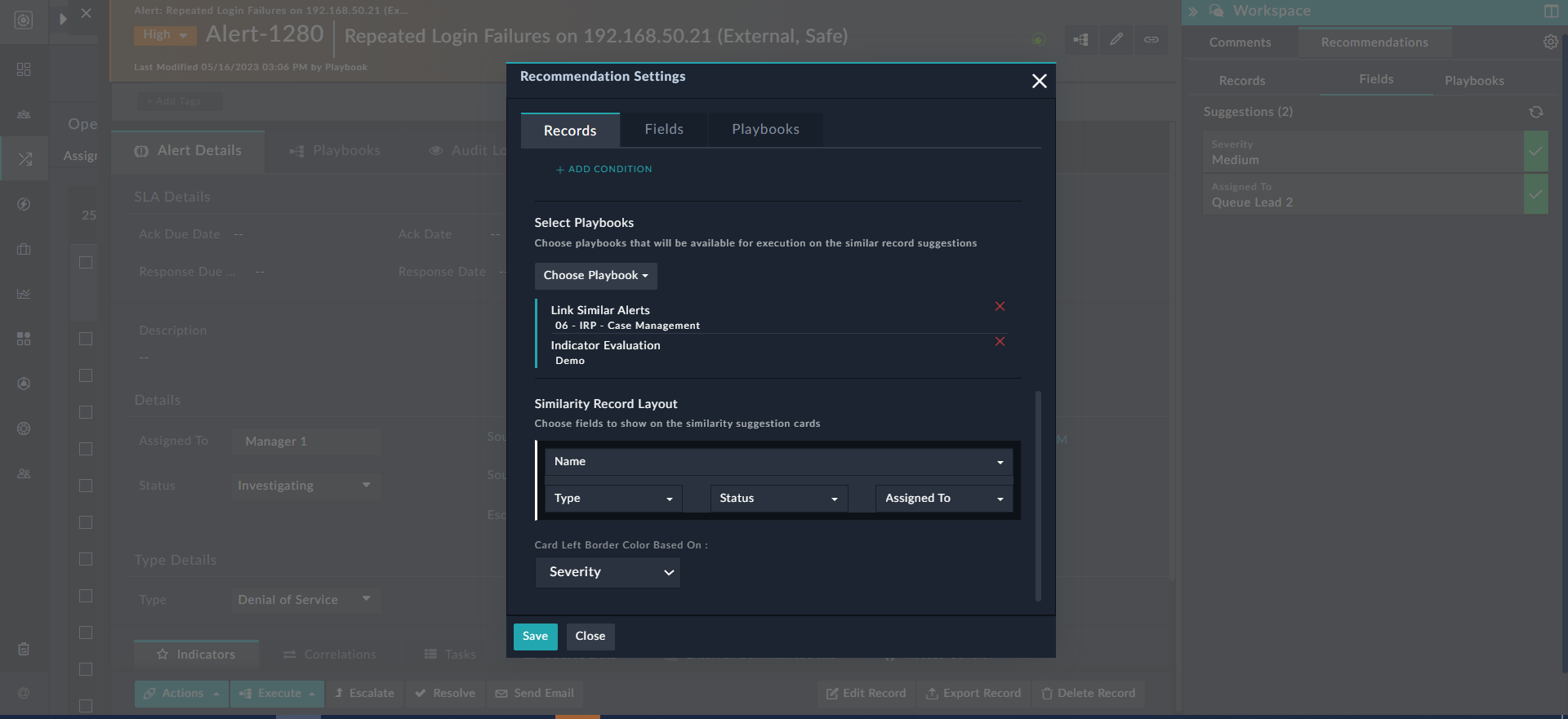 Defining the Similarity Record Layout
