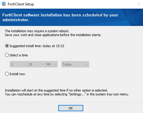 Upgrading FortiClient | FortiClient 7.2.7 | Fortinet Document Library