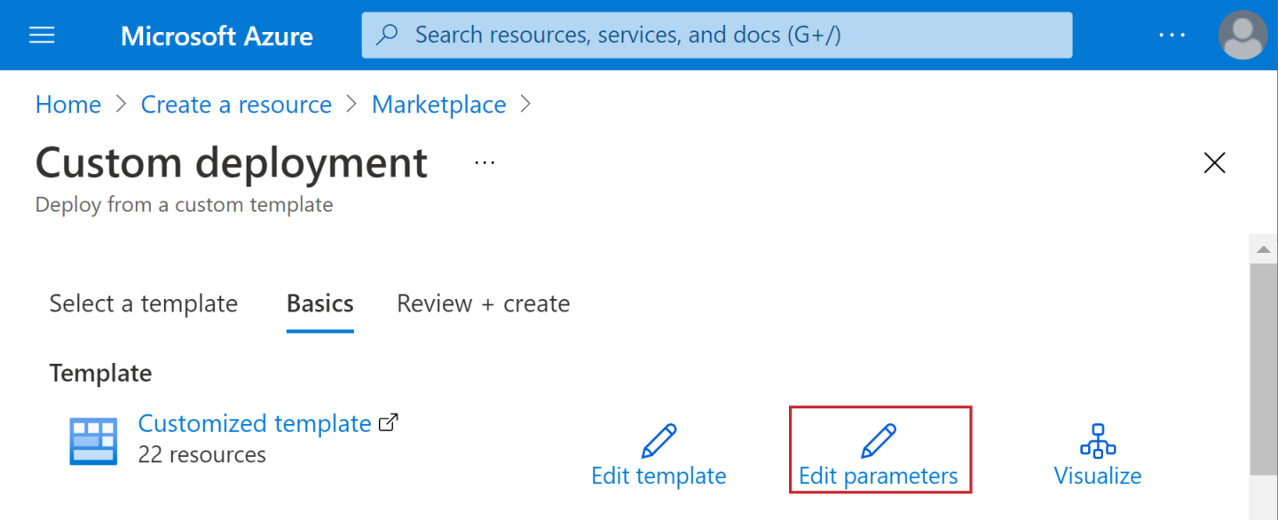Click Edit Parameters