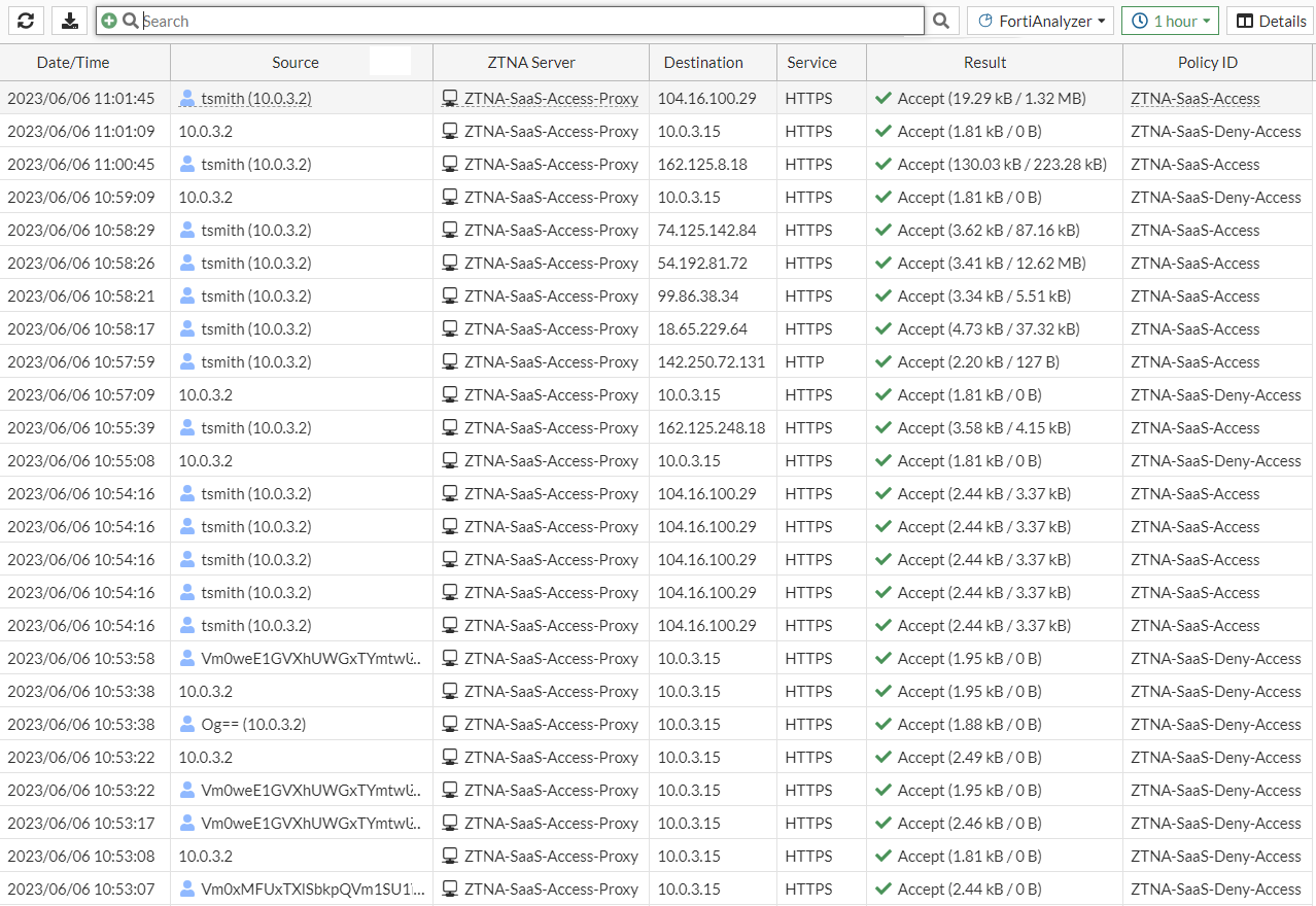 Applying user authentication FortiGate / FortiOS 7.2.5
