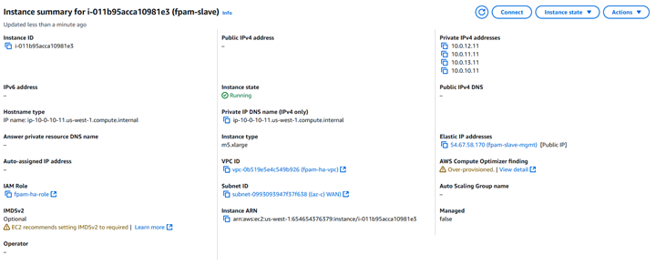 Deploying FortiPAM-VM HA on AWS between multiple zones | FortiPAM 1.6.0 ...