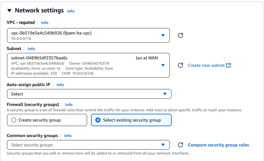 Deploying FortiPAM-VM HA on AWS between multiple zones | FortiPAM 1.6.0 ...