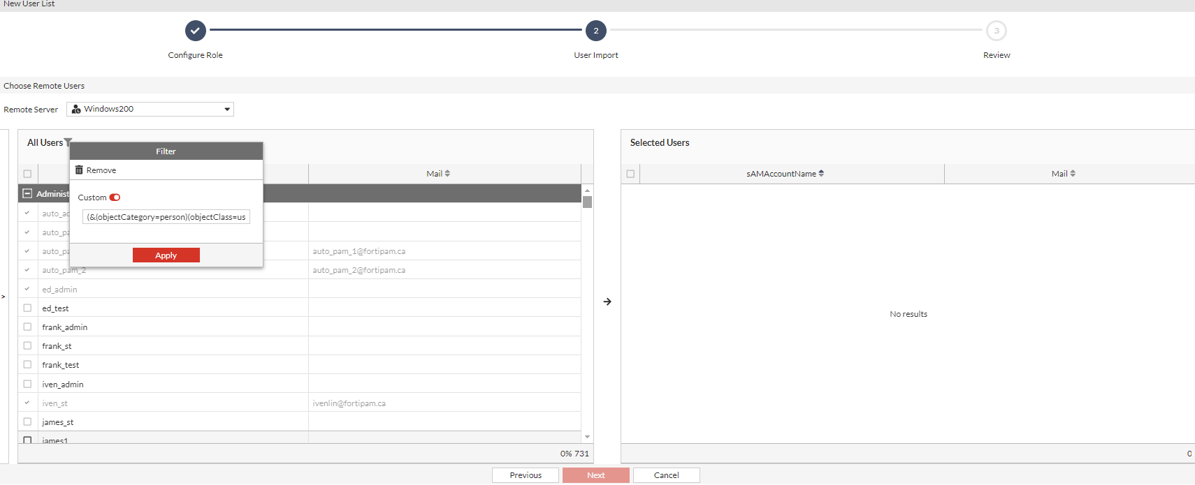 Tables | FortiPAM 1.6.0 | Fortinet Document Library