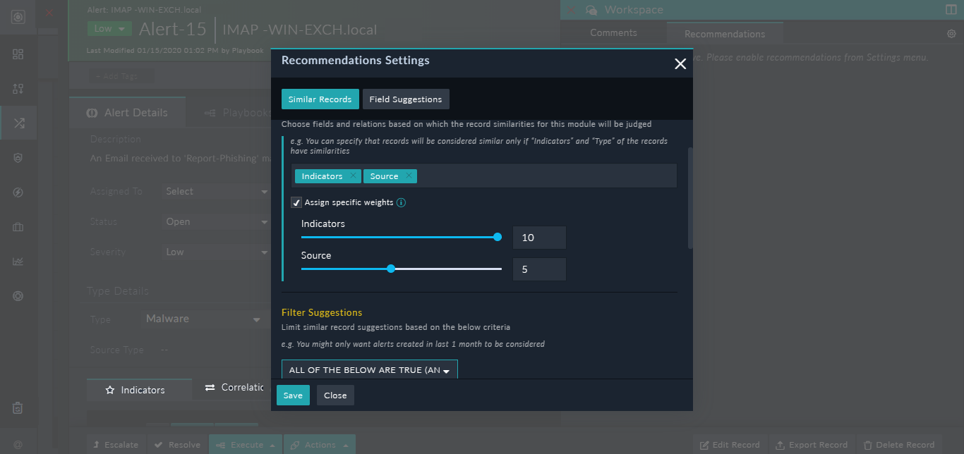 Defining the Similarity Criteria