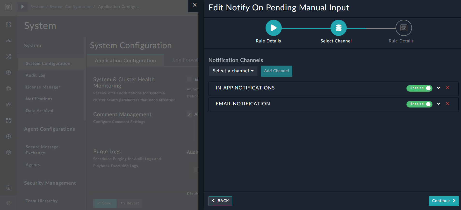 Editing Delivery Rules